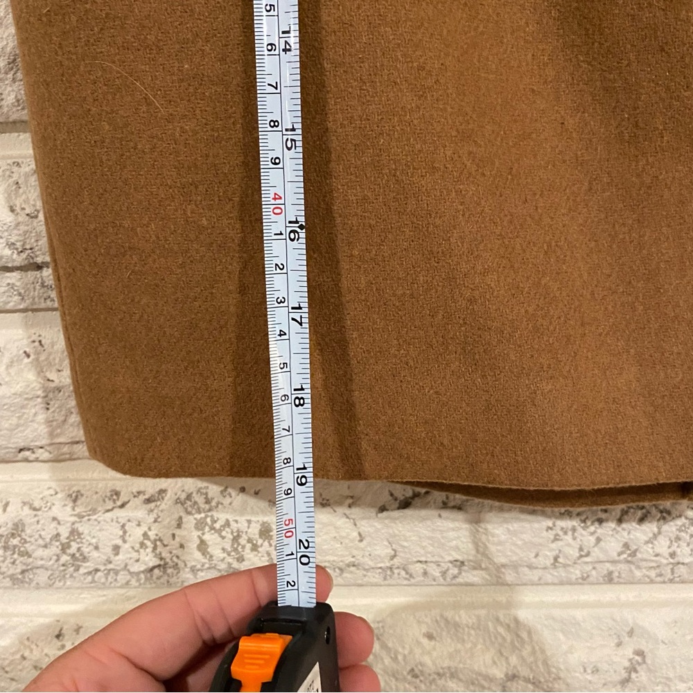 J. Crew Mercantile Wool Pencil Skirt Brown Neutral (US 8P) - Picture 4 of 5